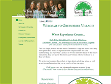 Tablet Screenshot of greenbriervillage.org